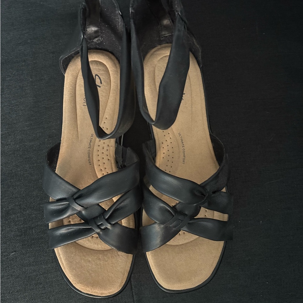 Clarks Women's Black Sandals size 10